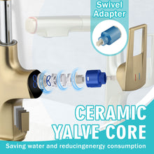 Load image into Gallery viewer, Pull Down Vessel Faucet With Lift Spout & Dual Spray Modes
