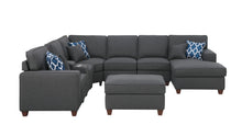 Load image into Gallery viewer, Tina - 8 Piece Upholstered Sectional With Ottoman