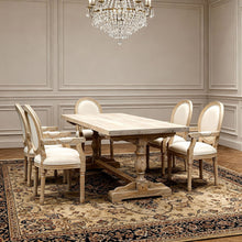 Load image into Gallery viewer, French Vintage Upholstered Fabric Dining Armchair (Set of 2)