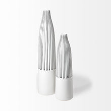 Load image into Gallery viewer, Abstract Cylinder Table Vase (397530) - Black / White