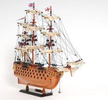 Load image into Gallery viewer, HMS Victory Hand Painted Decorative Boat - Brown