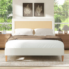 Load image into Gallery viewer, Haley - Upholstered Cane Back Platform Bed