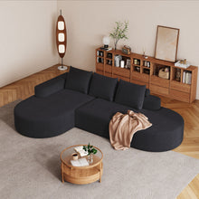Load image into Gallery viewer, Modern Curved Sofa, L-Shaped Modular Sectional Set With 3 Pillows