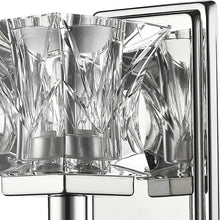 Load image into Gallery viewer, Arabella 1-Light Polished Sconce With Pressed Crystal Shade - Nickel