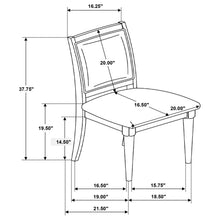 Load image into Gallery viewer, Perkins - Upholstered Dining Side Chair (Set of 2) - Dark Brown