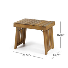 Load image into Gallery viewer, Temptation - Outdoor Foldable Side Table With Slat Design