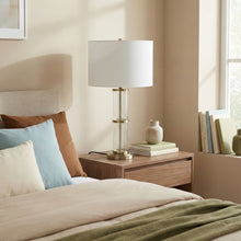 Load image into Gallery viewer, Echo - Table Lamp With On / Off Switch Clear Body Base - Clear / Silver / White