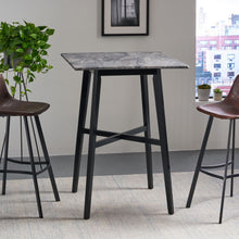 Load image into Gallery viewer, Modern Bar Height Dining Table, Rubberwood Legs And Laminate Table Top