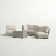 Load image into Gallery viewer, Stylish Modular Wicker Patio Seating Group