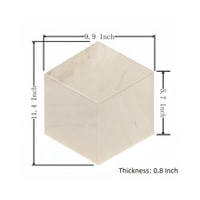 Load image into Gallery viewer, Hexagon Natural Marble Polished Tile For Wall And Floor (Set of 12)