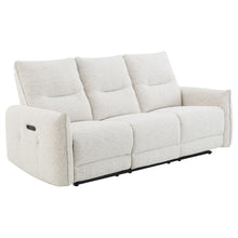 Load image into Gallery viewer, Lalisa - Power Motion Sofa With USB Port - Cream Chenille