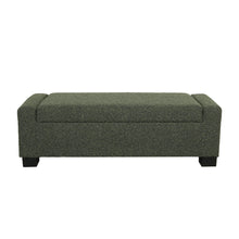 Load image into Gallery viewer, Textured Fabric Ottoman Bench With Hinged Lid