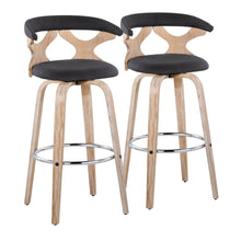 Load image into Gallery viewer, Gardenia - Contemporary Fixed Height Barstool With Swivel With Round Footrest (Set of 2)