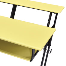 Load image into Gallery viewer, Suitor - Music Recording Studio Desk - Black / Yellow