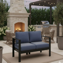 Load image into Gallery viewer, All-Weather Patio Loveseat With Thick Cushions