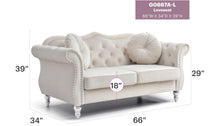 Load image into Gallery viewer, Stylish Flared Arm Loveseat