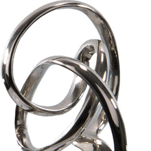 Load image into Gallery viewer, Marble Modern Abstract Tabletop Sculpture - Silver / Silver