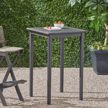 Load image into Gallery viewer, Outdoor Minimalist Acacia Wood Square Bar Table