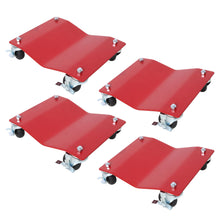 Load image into Gallery viewer, Heavy Duty Steel Vehicle Dollies With Brakes, 2500Lbs Capacity