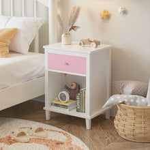 Load image into Gallery viewer, Nightstand With 1 Drawer 1 Shelf