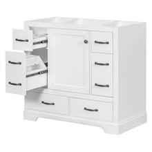Load image into Gallery viewer, Modern Bathroom Vanity Base Only, 6 Drawer Storage With Adjustable Shelf