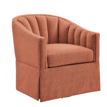 Load image into Gallery viewer, Solitude - Skirted Swivel Accent Chair With Hemp Like