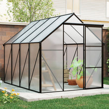 Load image into Gallery viewer, Polycarbonate house Raised Base And Anchor Aluminum Heavy Duty Walk-In houses For Outdoor Backyard In All Season