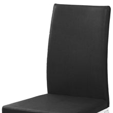 Load image into Gallery viewer, Modern Upholstered Faux Leather Dining Side Chairs (Set of 2) - Black