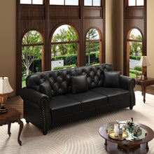Load image into Gallery viewer, Upholstered Sofa With Nailhead Trim, Rolled Armrests With Ottoman