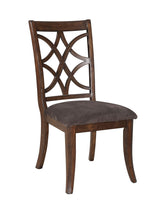 Load image into Gallery viewer, Upholstered Microfiber Dining Side Chairs (Set of 2) - Brown