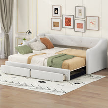 Load image into Gallery viewer, Upholstered Daybed With 2 Drawers