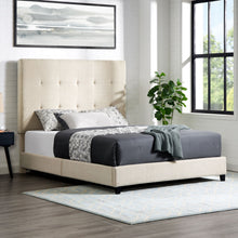 Load image into Gallery viewer, Tufted Upholstered Headboard Platform Bed