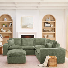 Load image into Gallery viewer, Sectional Sofa With Moveable Ottoman