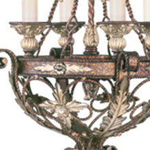 Load image into Gallery viewer, 29" Four Light Metal Dimmable Chandelier With Shades - Bronze / Cream