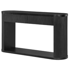 Load image into Gallery viewer, Oval Fluted Console Table With 2 Drawers And Bottom Shelf