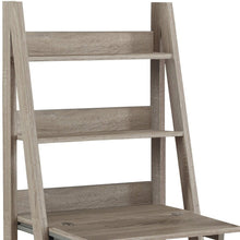 Load image into Gallery viewer, 26" Taupe Wood Ladder Desk