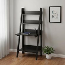 Load image into Gallery viewer, 26" Taupe Wood Ladder Desk