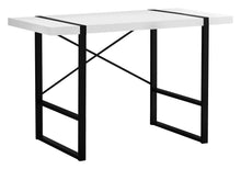 Load image into Gallery viewer, 49" White and Black Computer Desk