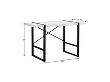 Load image into Gallery viewer, 49" White and Black Computer Desk