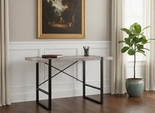 Load image into Gallery viewer, 49" Taupe and Black Computer Desk