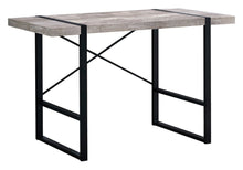Load image into Gallery viewer, 49" Taupe and Black Computer Desk