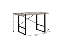 Load image into Gallery viewer, 49" Taupe and Black Computer Desk