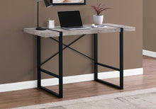 Load image into Gallery viewer, 49" Taupe and Black Computer Desk