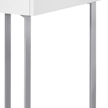 Load image into Gallery viewer, 48" Taupe and Black Writing Desk With Two Drawers