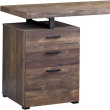 Load image into Gallery viewer, 47" Brown and Black Computer Desk With Three Drawers