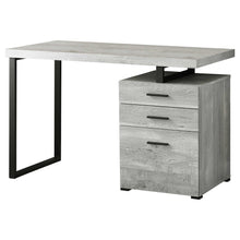 Load image into Gallery viewer, 47" Brown and Black Computer Desk With Three Drawers