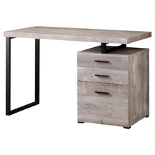 Load image into Gallery viewer, 47" Brown and Black Computer Desk With Three Drawers