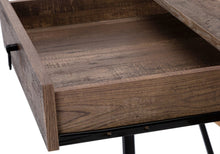 Load image into Gallery viewer, 47" Brown and Black Computer Desk With Two Drawers