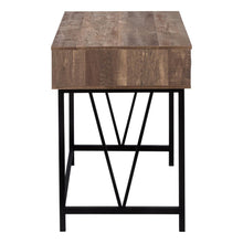 Load image into Gallery viewer, 47" Brown and Black Computer Desk With Two Drawers