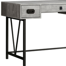 Load image into Gallery viewer, 47" Brown and Black Computer Desk With Two Drawers